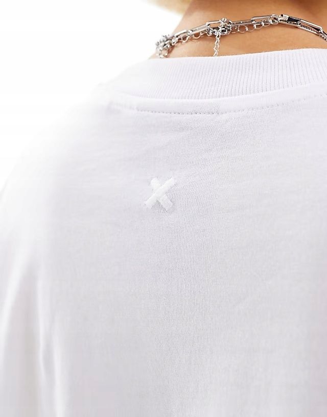 Colu Xs T-Shirt Oversize Unisex Biały R12248