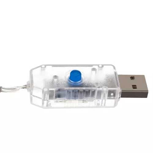 Lampki świąteczne Kule Ledowe 108LED USB ciepły biały