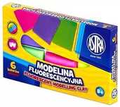 Modelina fluorescencyjna, 6 kolorów. Astra. Nowy Produkt