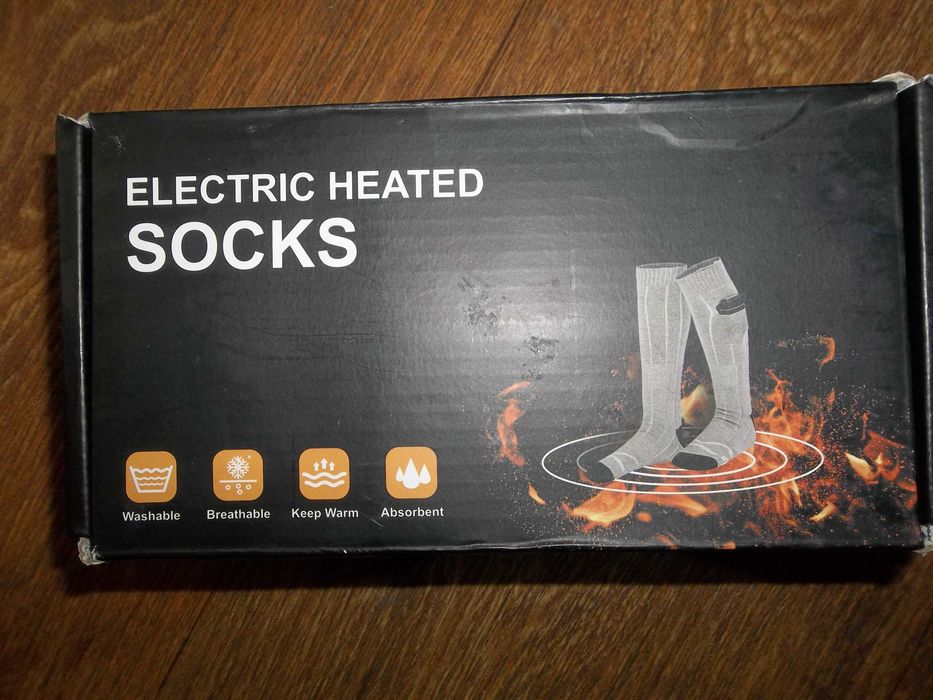 носки с подогревом от аккумуляторов.