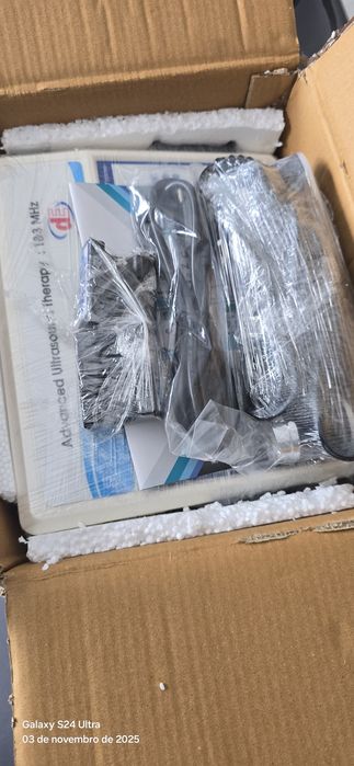 Ultrassom de 1mhz e 3mhz.