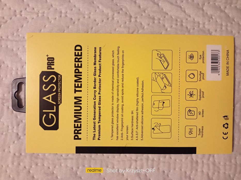 NOWE szkło hartowane do telefonu MOTOROLA MOTO E6 PLUS (czarna ramka).