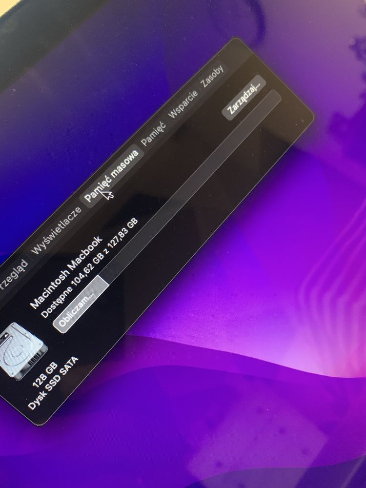 Macbook pro 15 cali  5,4 macOS Montery