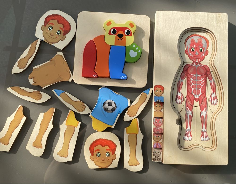 Puzzle de madeira Anatomia Corpo Humano