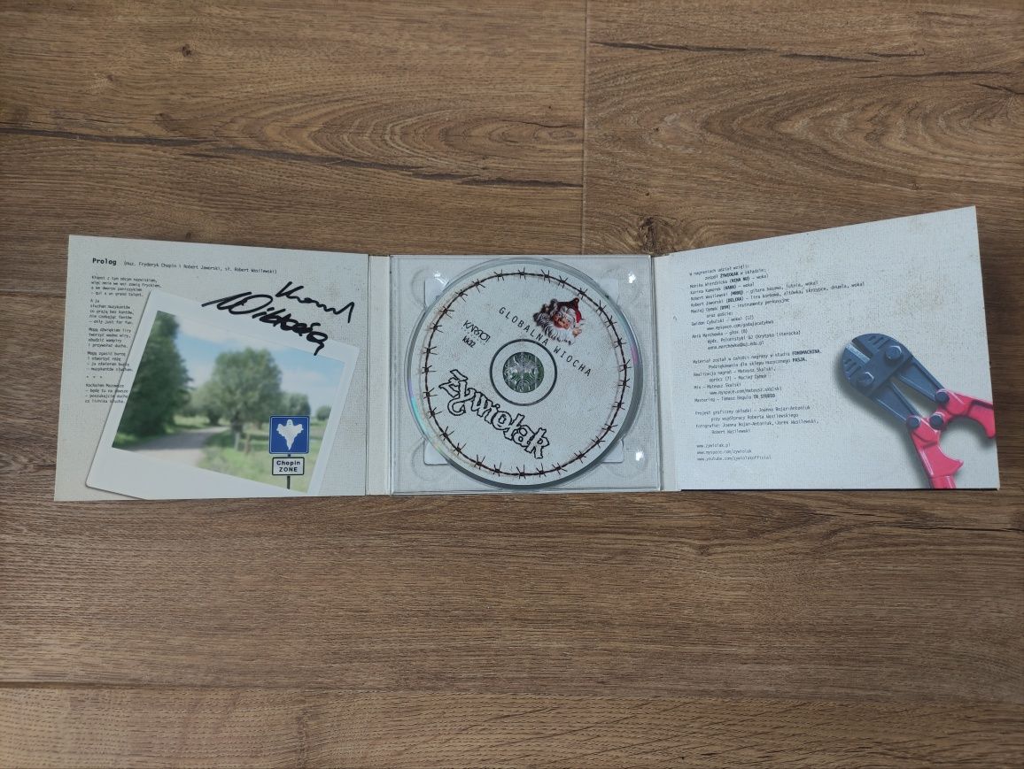 Płyta CD z autografem Żywiołak Globalna Wiocha