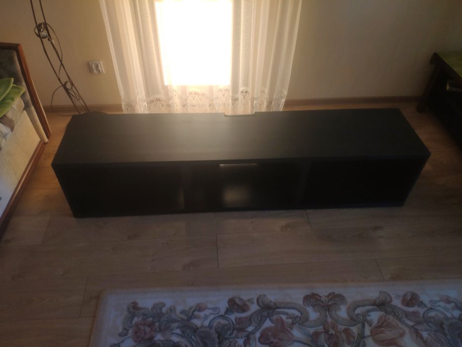 Szafka pod TV IKEA BESTA czarnybrąz 180x40x38 cm