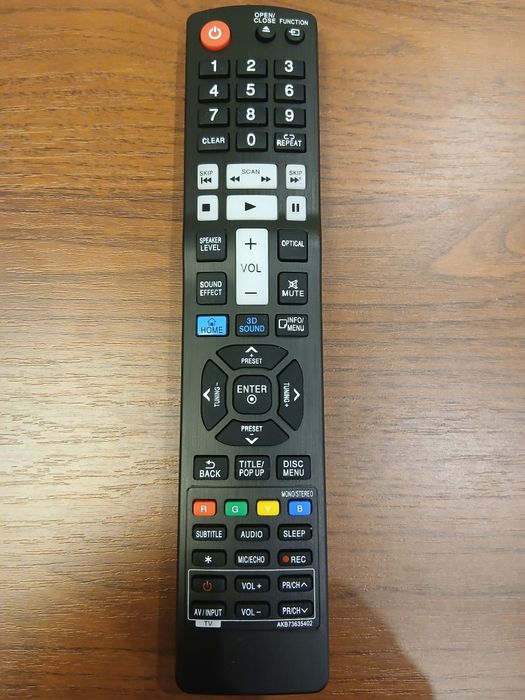 Пульт для програвача LG