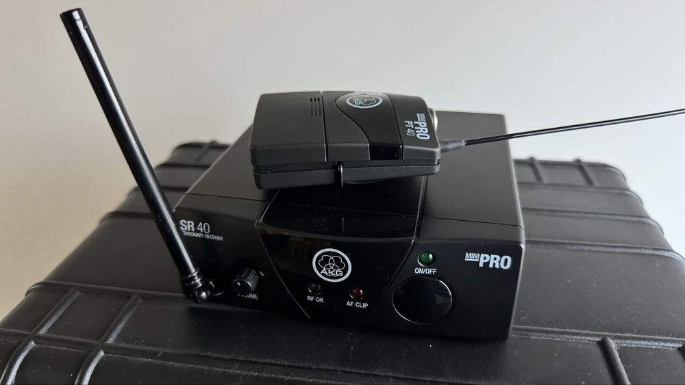 Receptor audio AKG WMS40 como novo