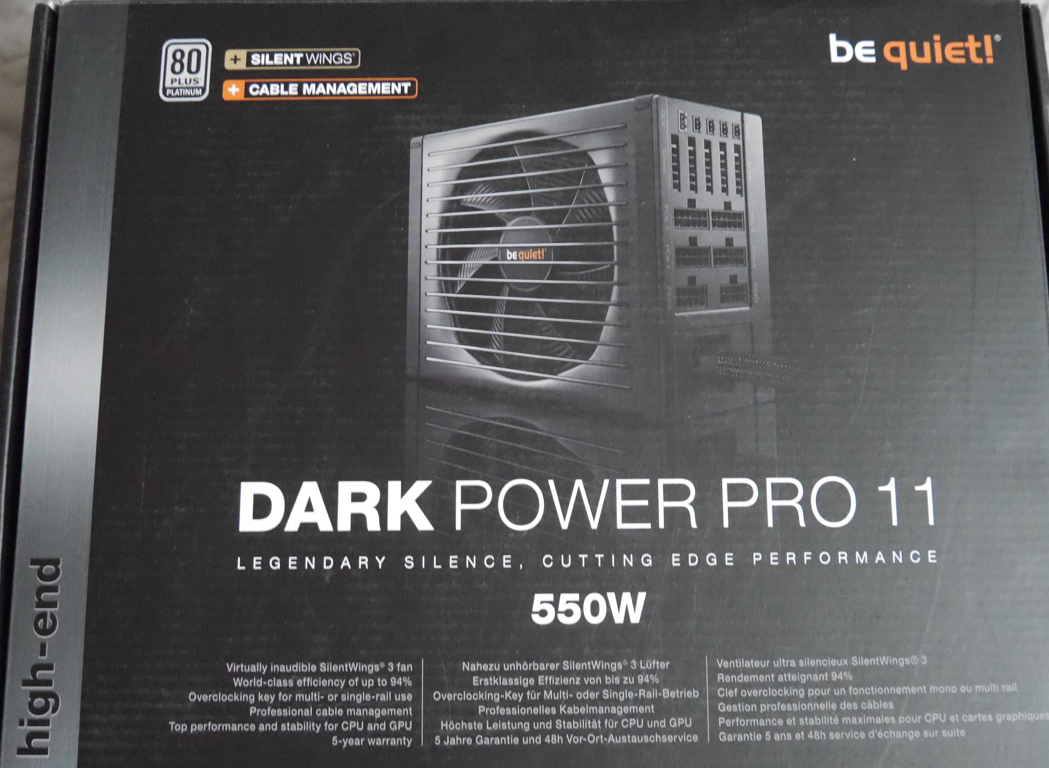 Be quiet! Dark Power Pro 11 550W, Platinum