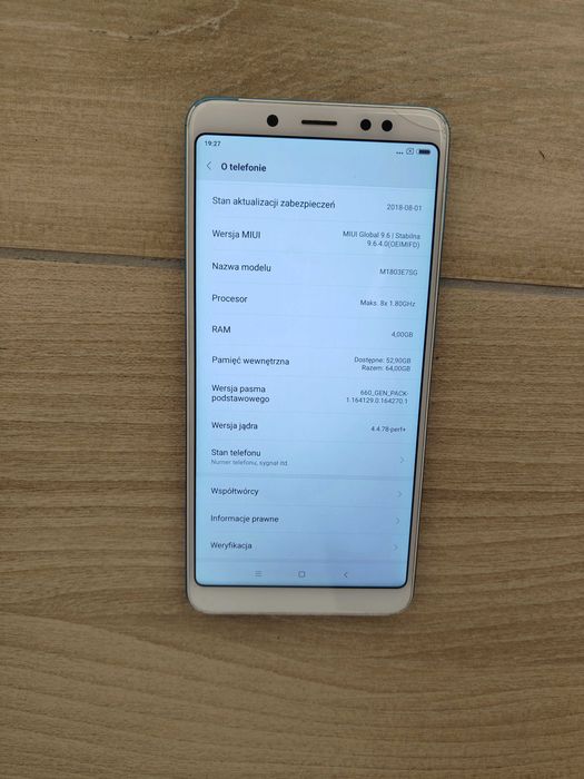 !TANIO- Smartfon Xiaomi Redmi Note 5 Android 4 GB/ 64 + 64 GB + gratis