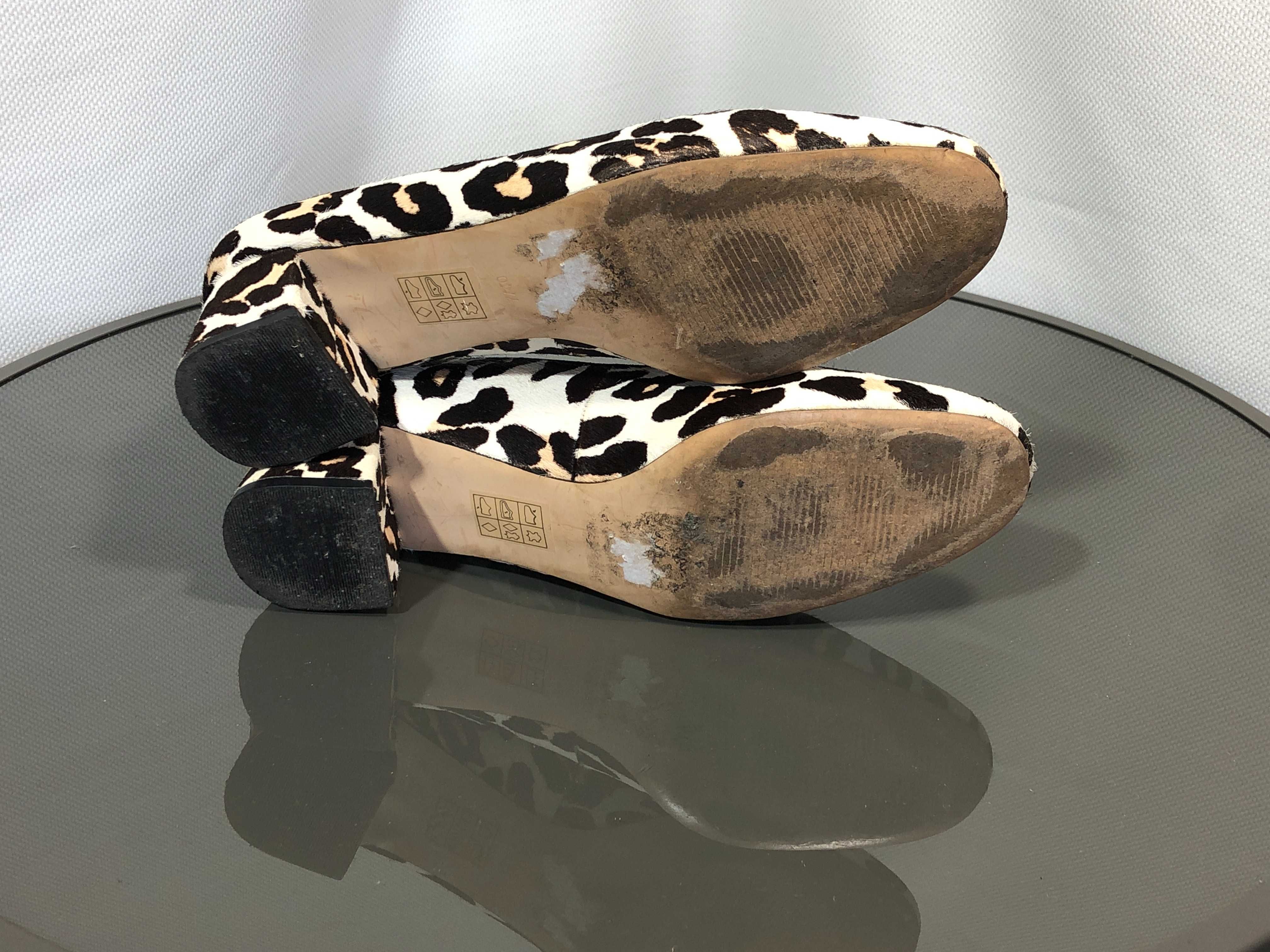 Жіночі туфлі-човники topshop juliette з леопардовим на підборах