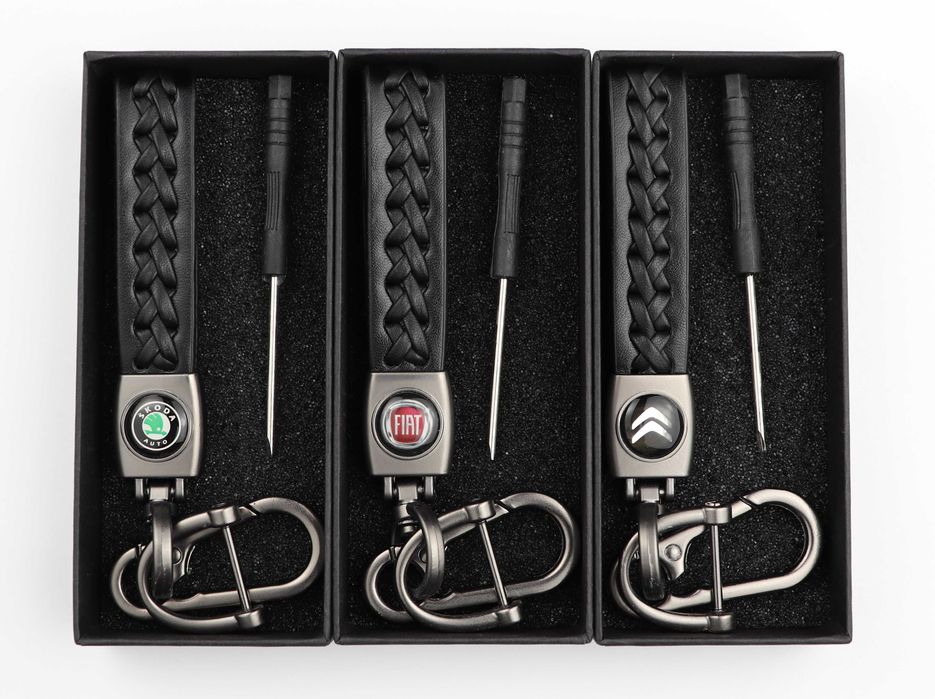 Шкіряний (кожаный) брелок BMW, Mercedes, Volkswagen, Audi, Kia, Nissan