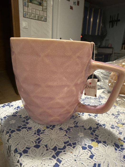 Кружка Розова з чаєм