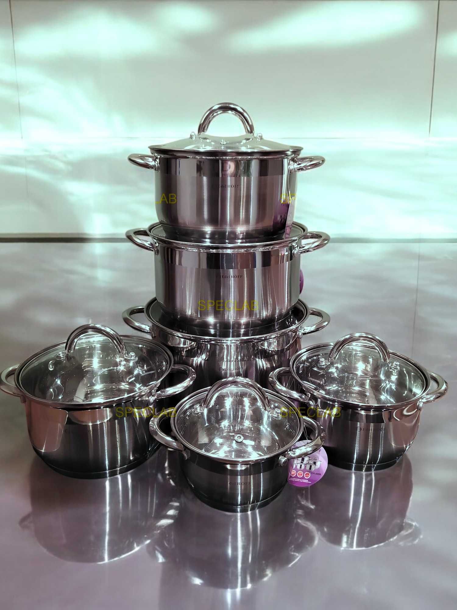 Garnki stalowe Edelhoff EH 9099 Gaz, indukcja, ceramika, halogen