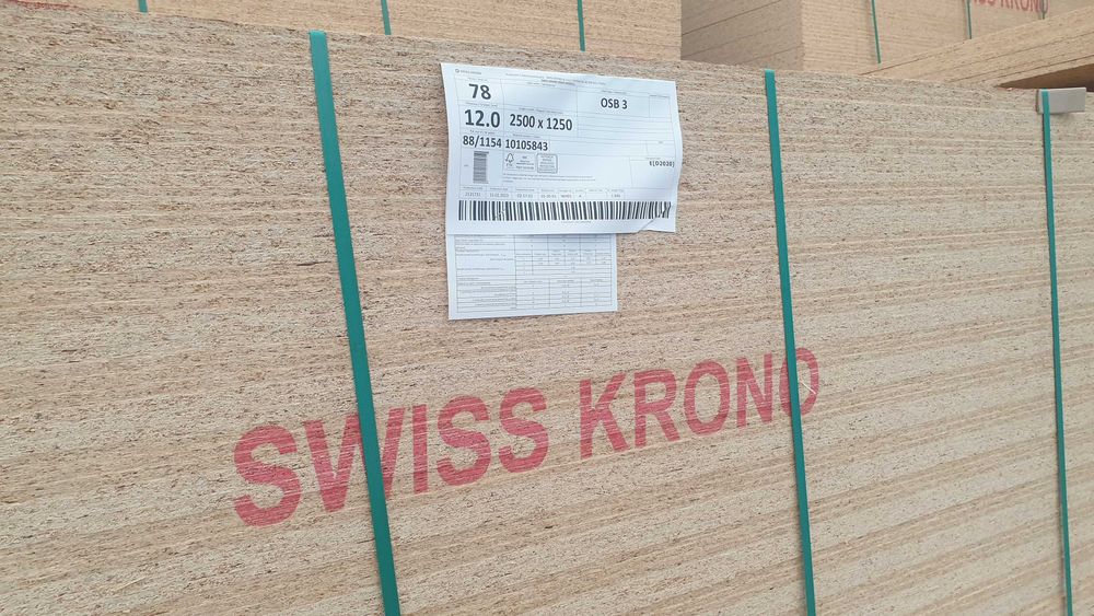 Płyta OSB3 gr 12 1250 x 2500 Cena Brutto