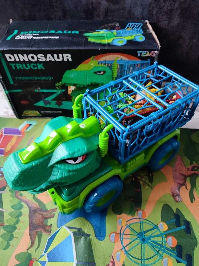 Dino Ciężarówka Tyranozaur z Akcesoriami DUŻA