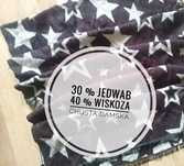Szal damski oversize gwiazdki 30%jedwab 40%wiskoza duży