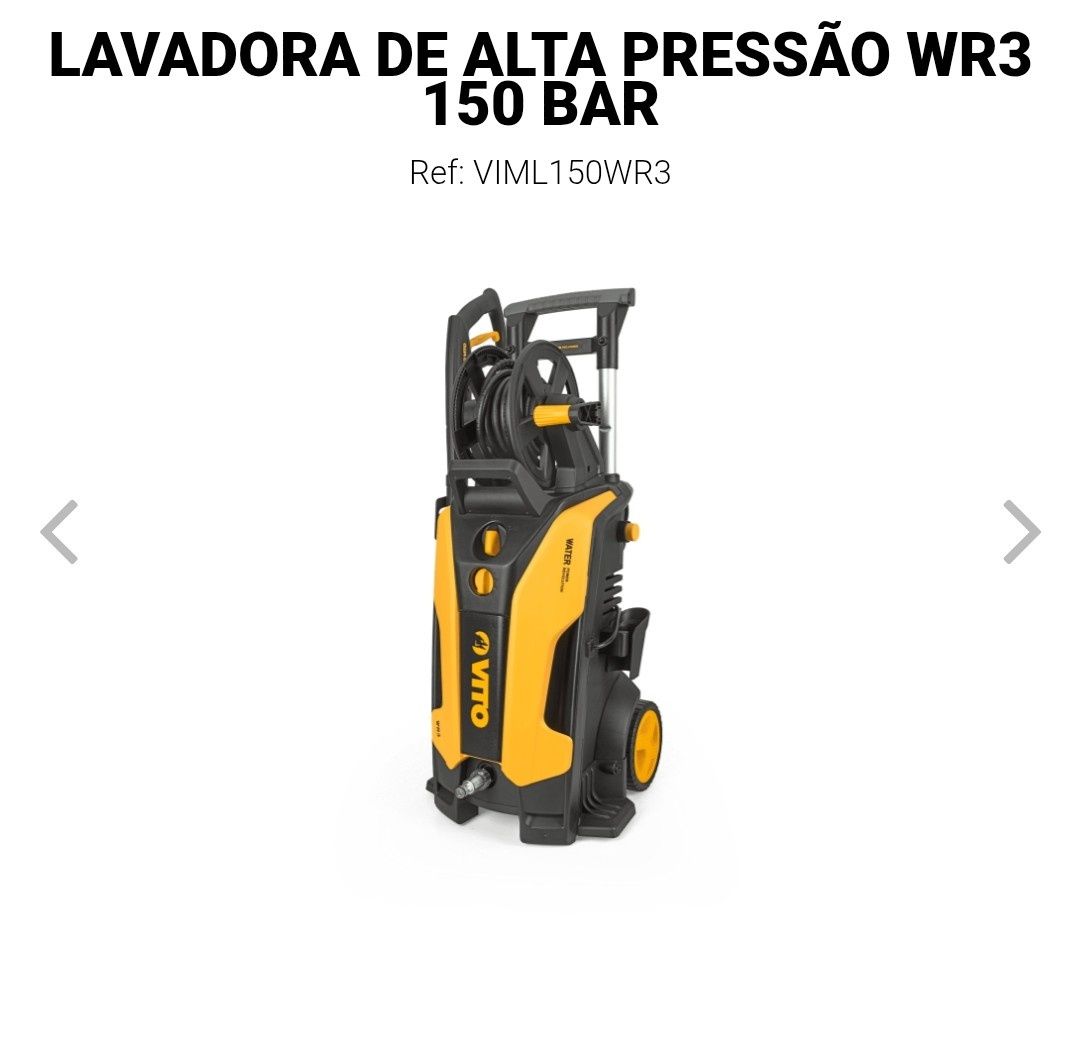 Máquina Lavar Pressão Vito WR3 150 Brs