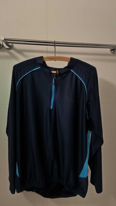 Strój rowerowy na jesień granatowy w rozmiarze XL