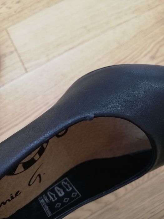 Szpilki czarne rozmiar 37 buty na obcasie