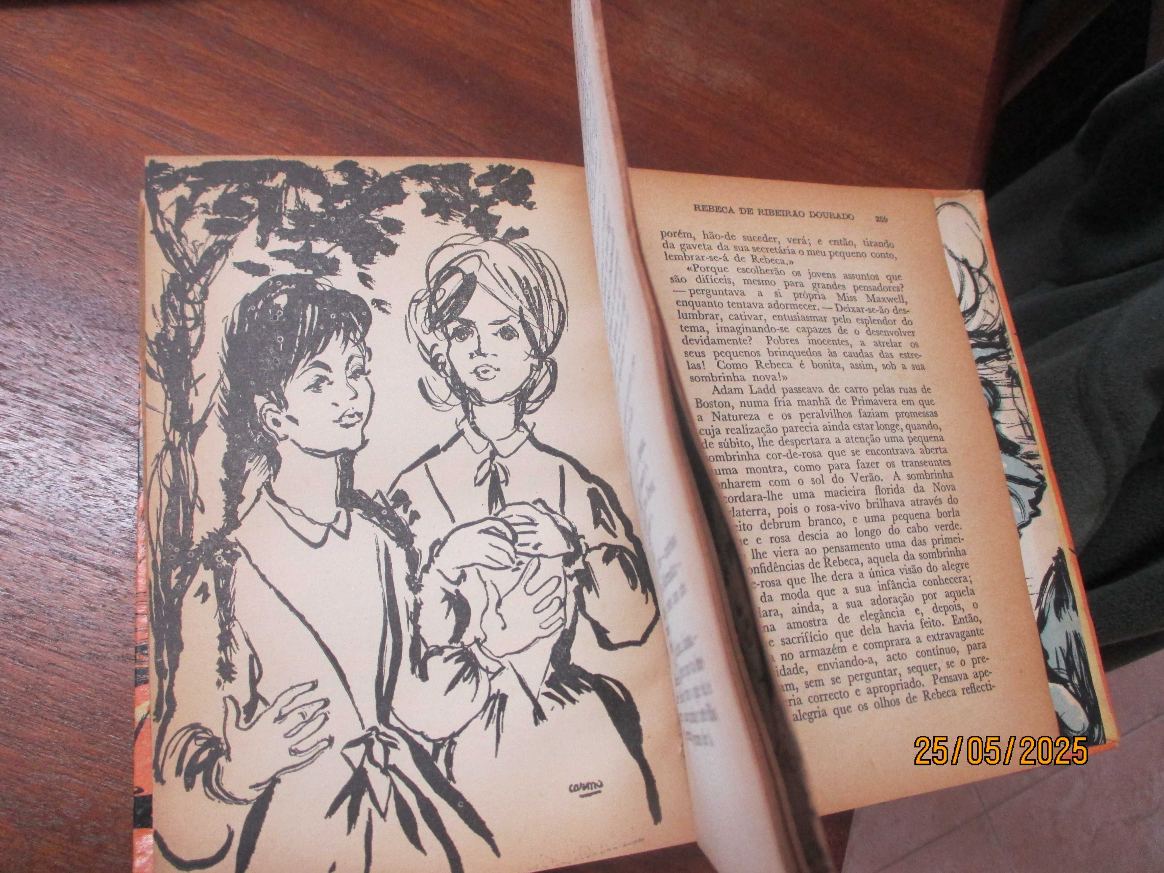 2 livros antigos, completos mas com deficiencia na lombada