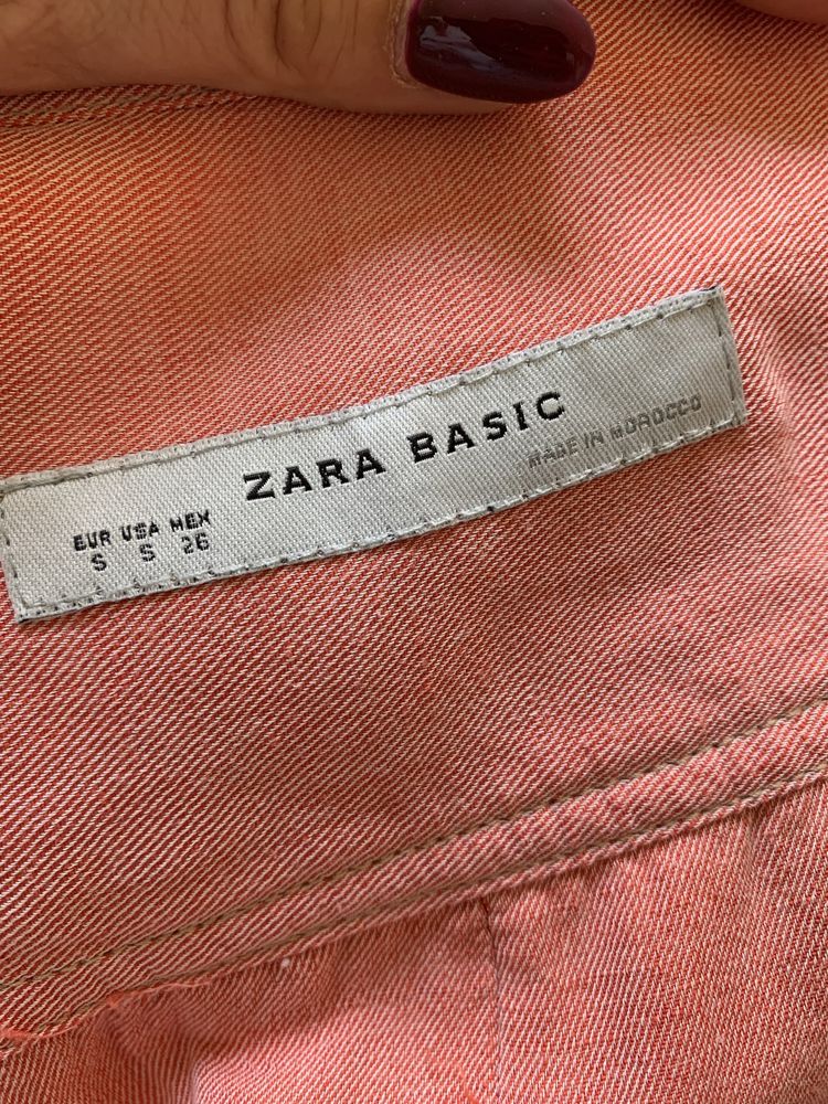Zara tunika narzutka marynarka łososiowa S