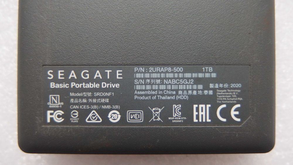 Внешний жёсткий диск Seagate Basic 1 Tb