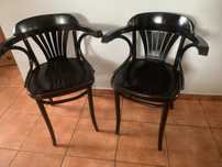 Krzesła  Thonet Fameg z podłokietnikami 2 szt