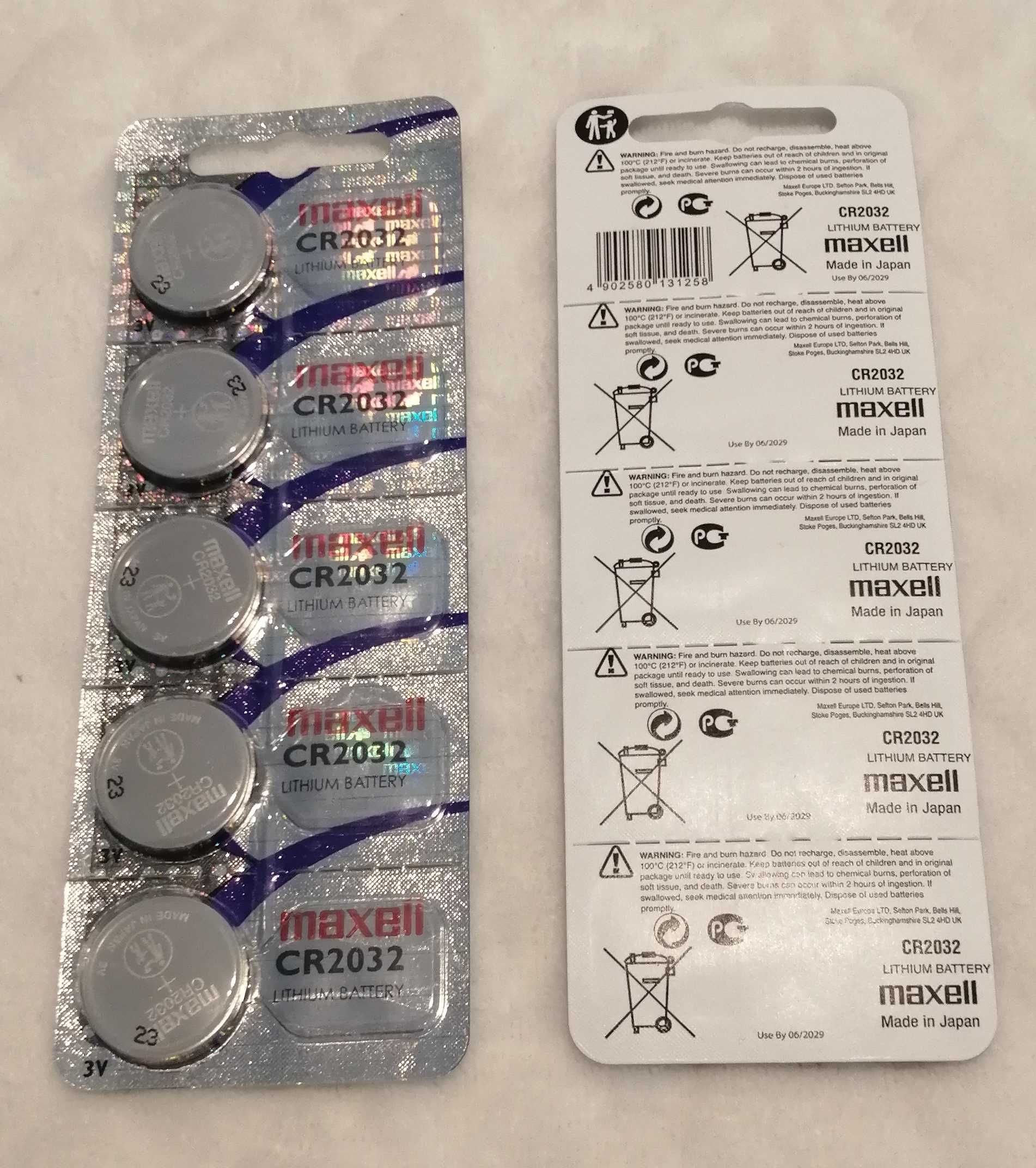 Bateria CR2032 DL2032 3V MAXELL litowa (5 szt.) do zabawek