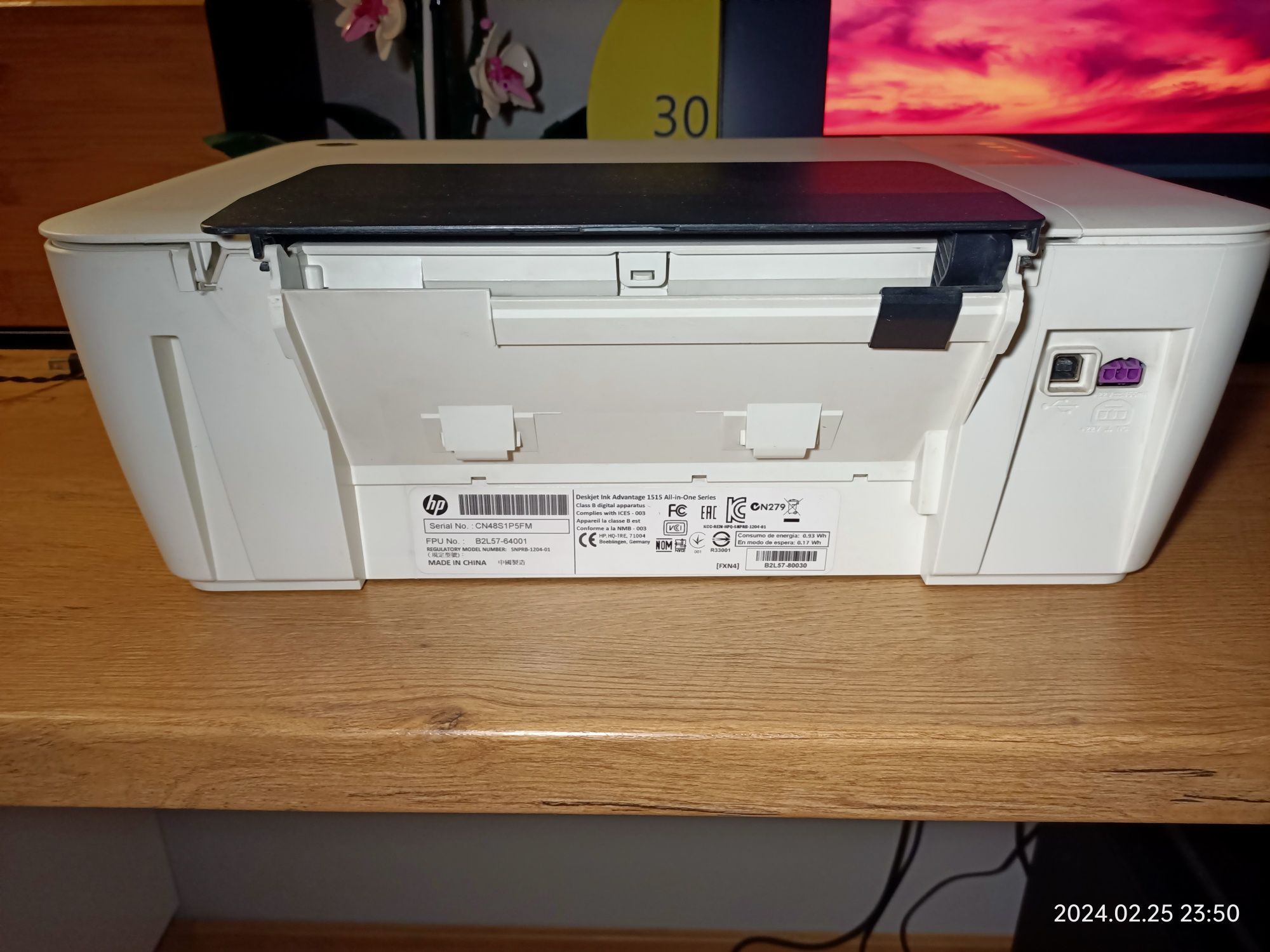 Urządzenie wielofunkcyjne HP Deskjet  1515 + Orygin. Tusze HP 650