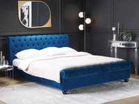 Łóżko sypialniane 160 cm, pikowane w stylu Chesterfield wyprzedaż