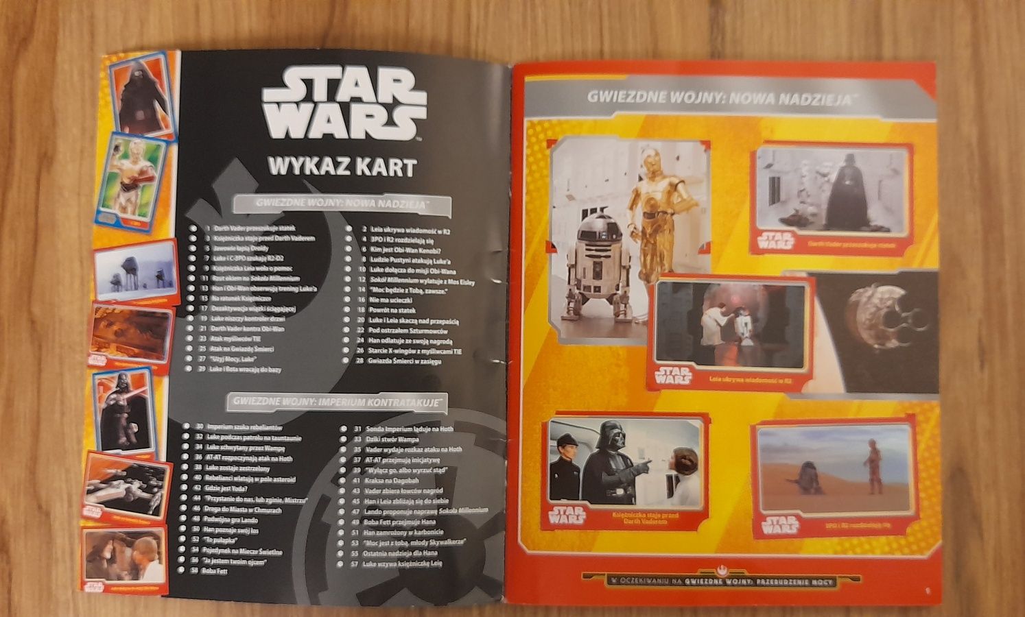 Star Wars album kolekcjonerski Carrefour. 120 kart