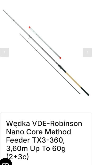 Wędka VDE-Robinson Nano Core Method Feeder TX3-360
Wędka VDE-Robinson