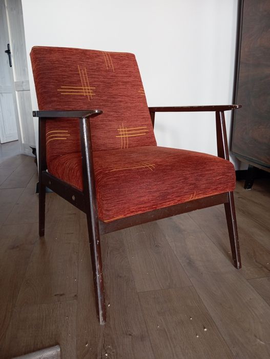 Fotel lisek, Chmielowski, PRL, retro, vintage, modernizm