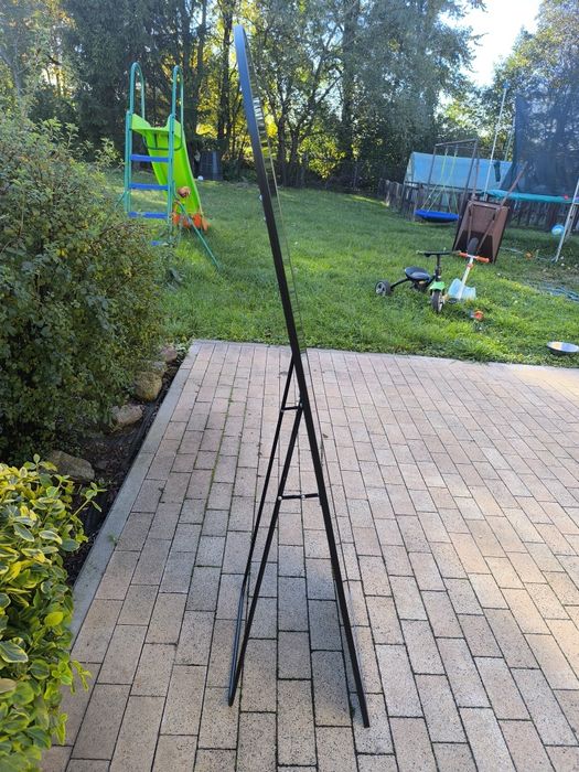 Nowe Lustro stojące lub wiszące rama metal 40 x 150 cm hartowane szklo