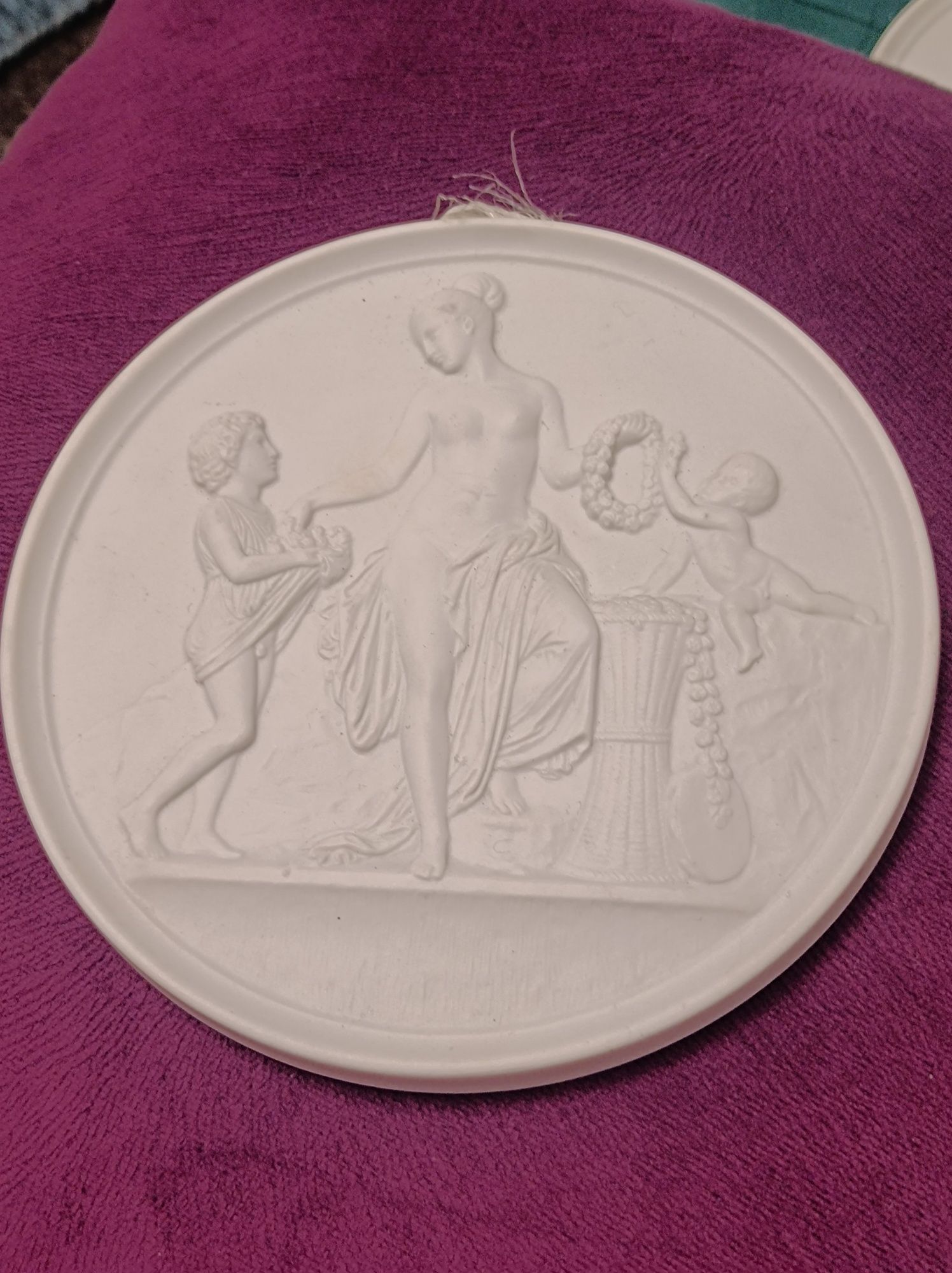 Bing & Grondahl Medalion "Wiosna" Rzeźba .Vintage