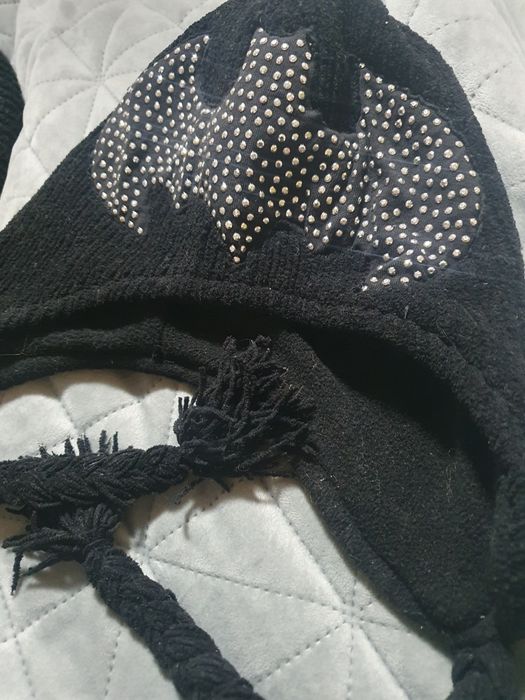 Шапка вушанка чорна дитяча