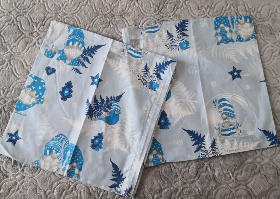 Komplet 2 szt Poszewka 40x40 jasiek 100 %bawełna gruba polska na zamek