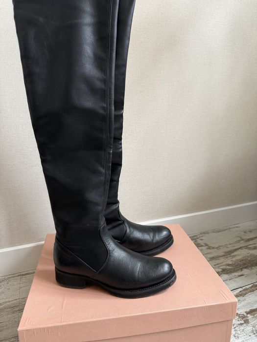 Шкіряні ботфорди Fabio Rusconi