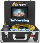 Kamera inspekcyjna Anysun 30 metrów, do rur z monitorem, akumulator