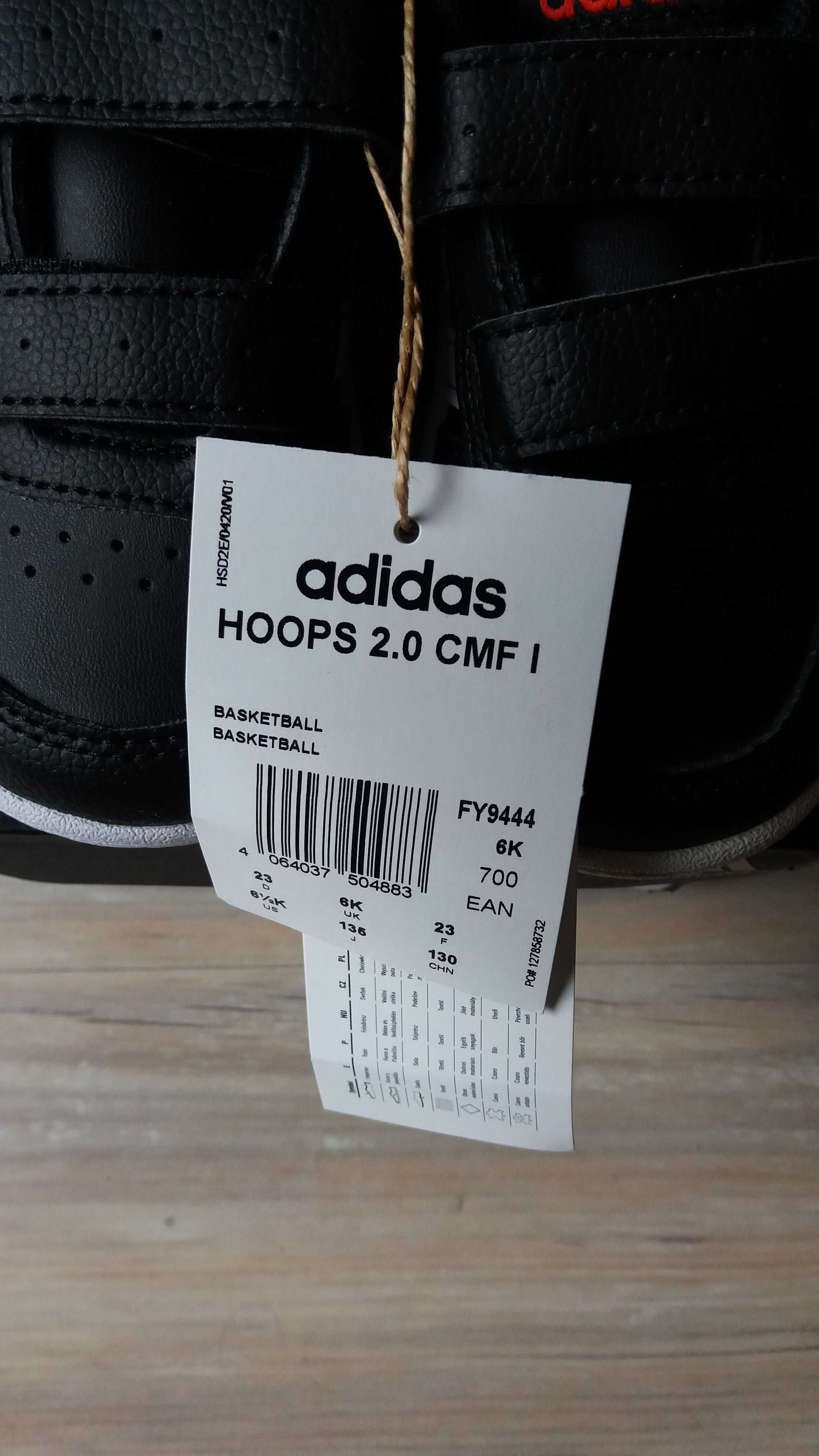buty dziecięce Adidas r. 23 Hoops 2.0 CMF I nowe z metką powystawowe