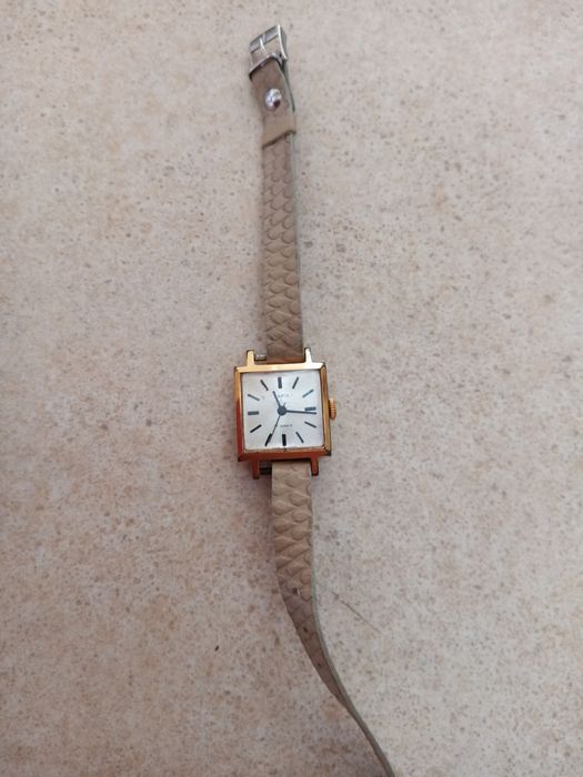 Годинник позолочений механічний Чайка, робочий