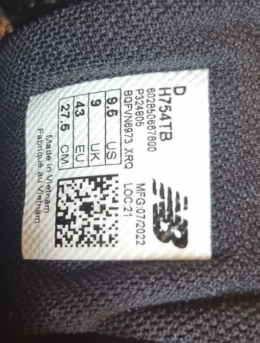 BUTY NEW BALANCE Zima Jesień H754TB Rozmiar 43