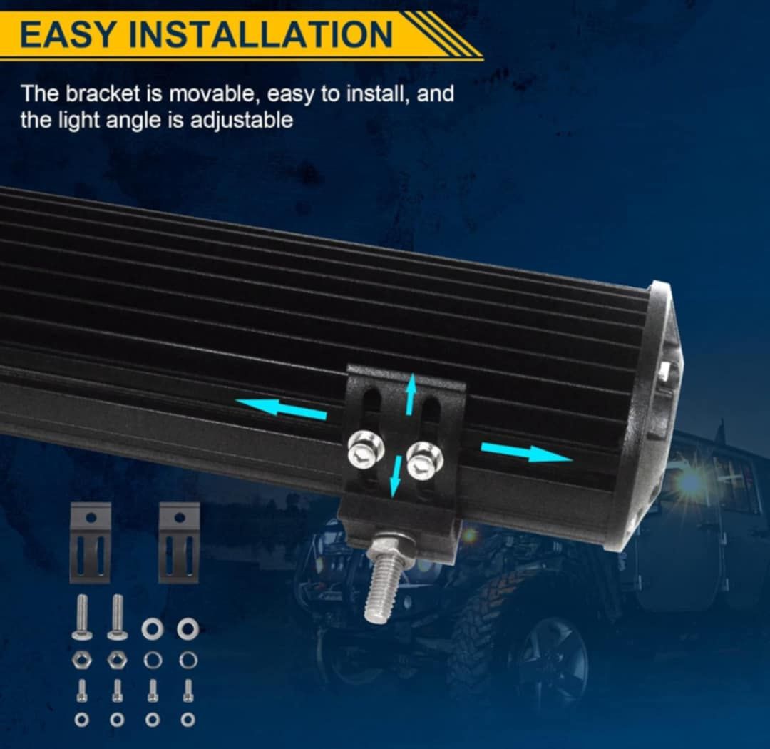 OŚWIETLENIE LED DO SAMOCHODU Auxtings LED Light Bar
57cm, 23 całe, 480