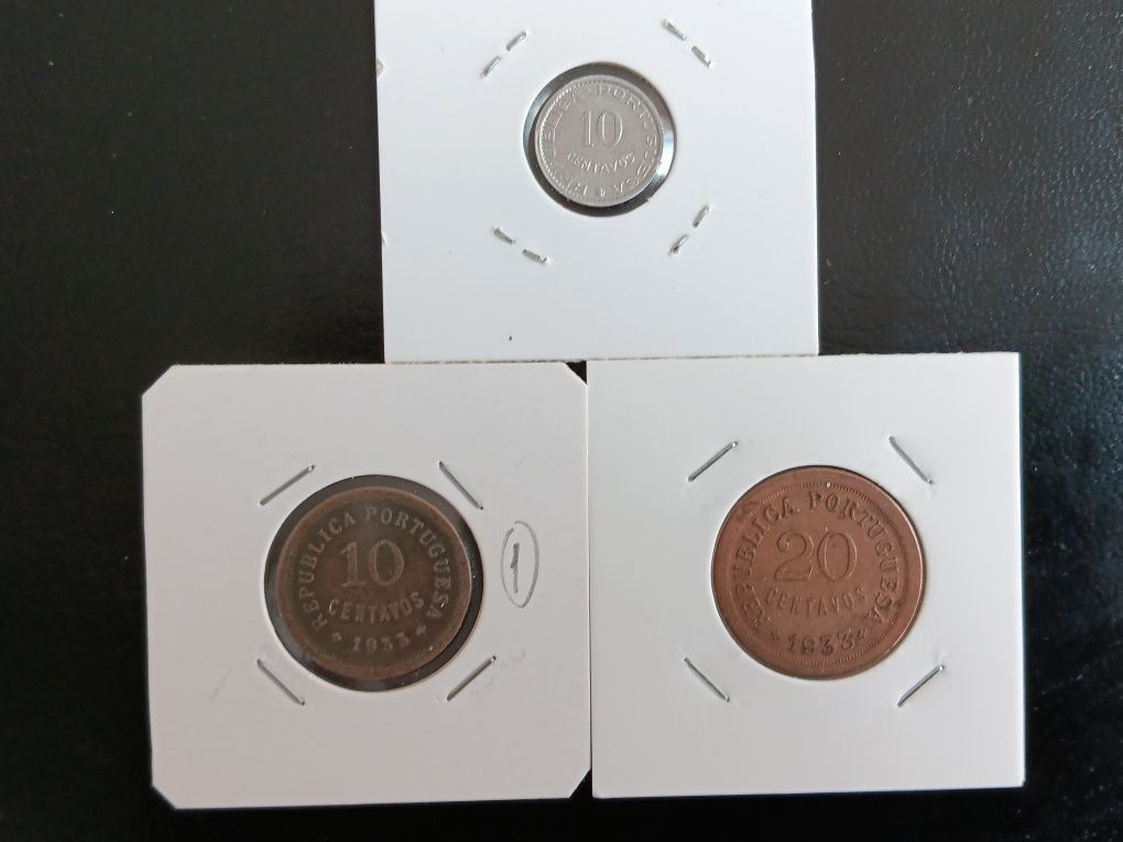 Moedas diversas da Guiné