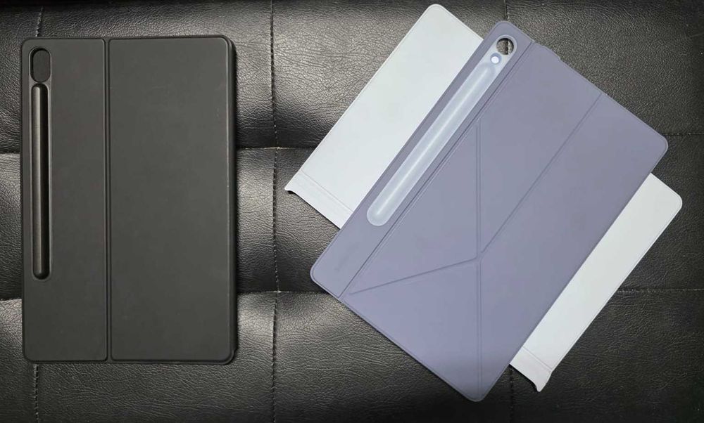 Smart Book Cover (Azul) + Capa Extra (Preto) p/ Samsung Tab S9 / S9FE