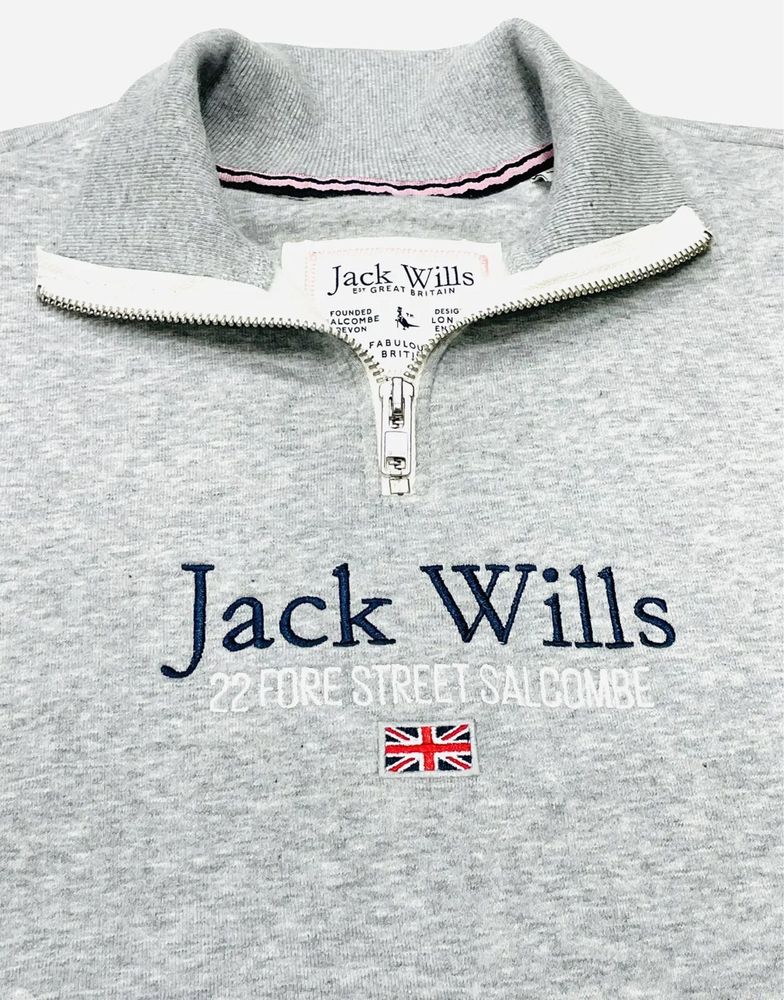 Жіноча сіра толстовка Honeylane на півзастібці Jack Wills