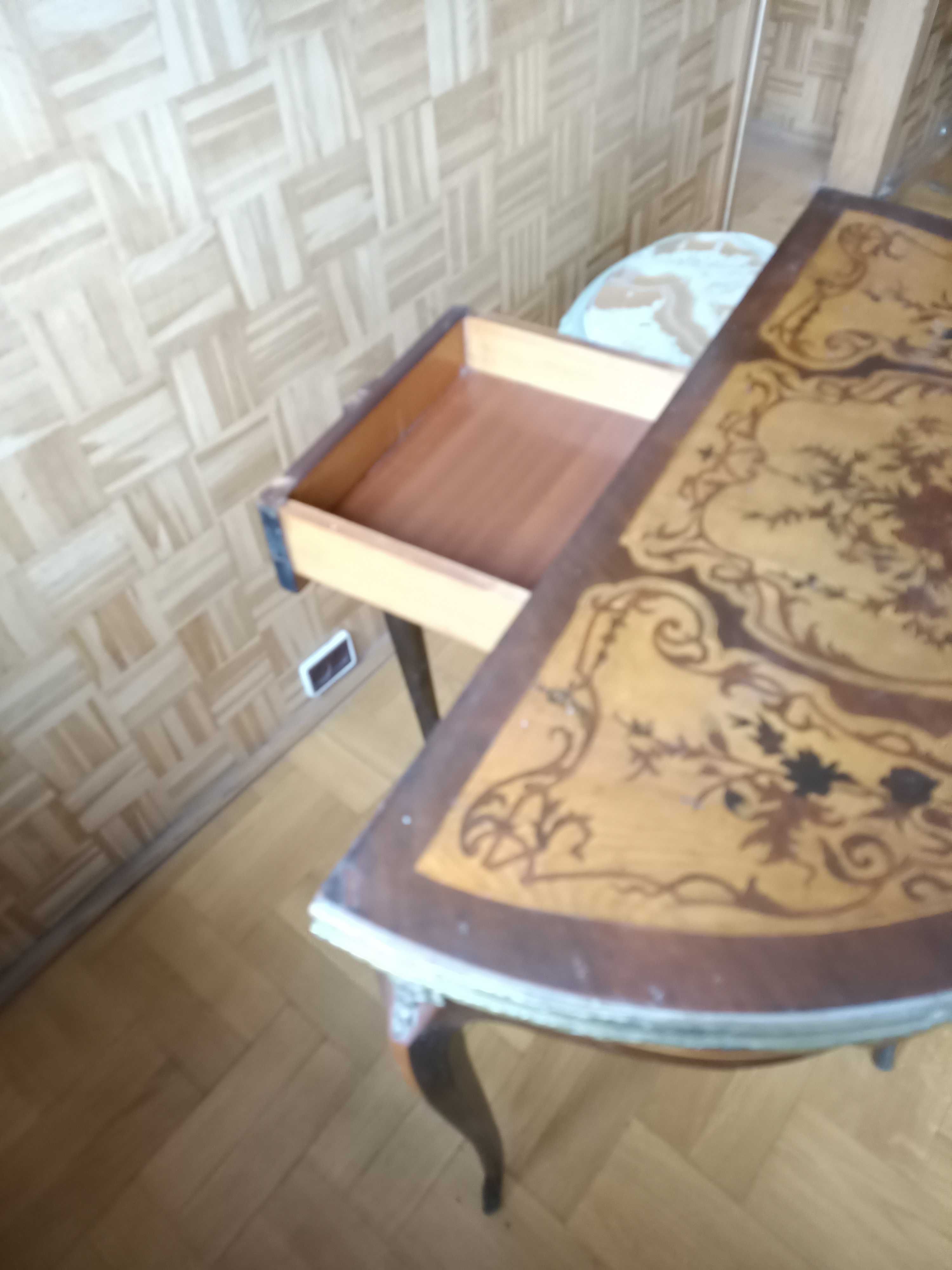 Stylowy komplet mebli, komoda, stół,krzesła,karciak