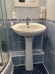 umywalka CERSANIT biała z osłonową porcelanową, stan bdb, + bateria