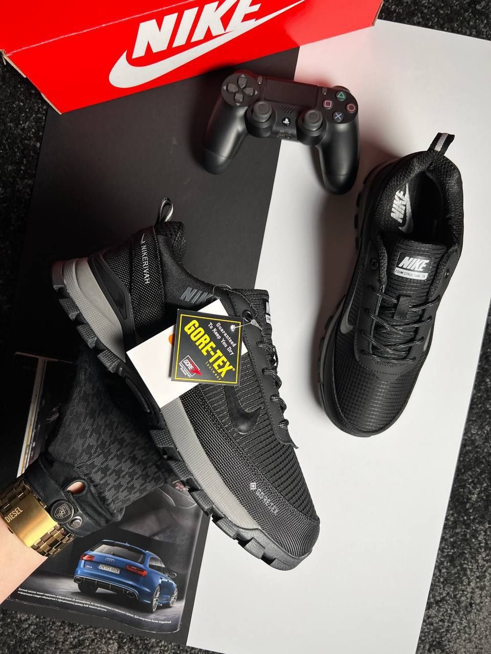 Чоловічі Зимові кросівки Nike Rivah Gore-Tex Termo Чорні
